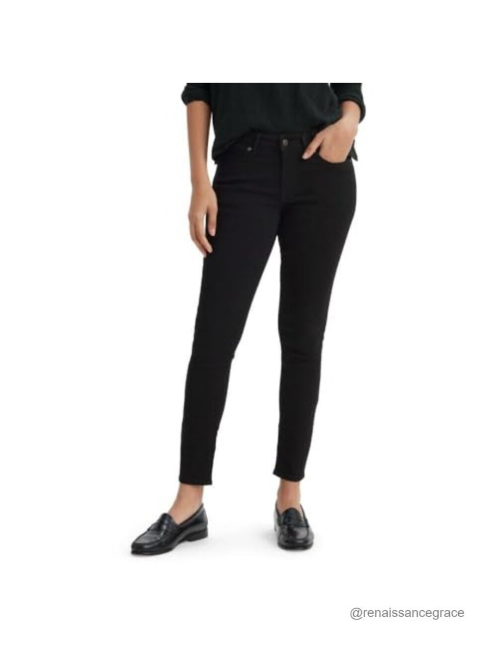 Women's 711 Skinny Jeans Mid Rise Stretch Cotton Blend